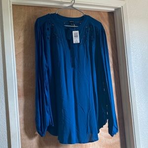 Torrid Teal/Navy Long Sleeve
